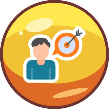 Amaç ağ simgesi vektör illüstrasyonu