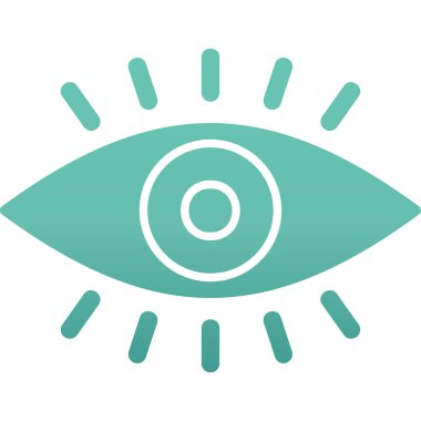 vizyon. Web simgesi basit illüstrasyon