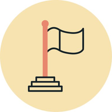 Bayrak. Web simgesi basit tasarım 