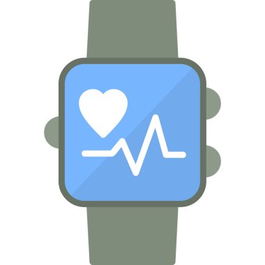 smartwatch simgesi, vektör illüstrasyonu 