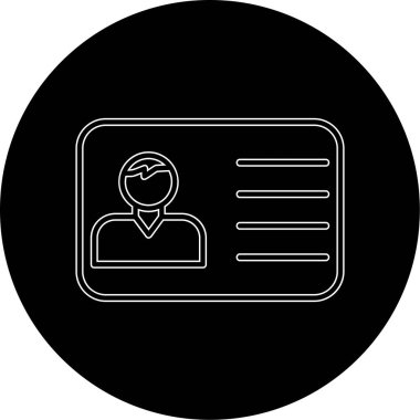 Ofis Kimliği Web simgesi, vektör illüstrasyonu