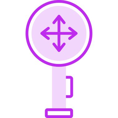 Modern Kesişme simgesinin vektör illüstrasyonu             