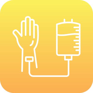 Kan Bağışı Web simgesi, vektör illüstrasyonu 