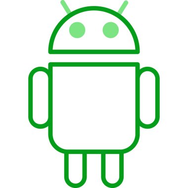 android simgesi vektör çizimi tasarımı