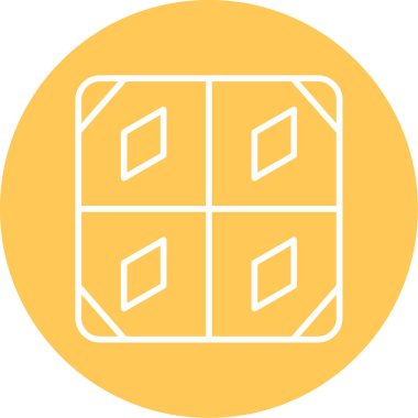 Döşeme. Web simgesi basit illüstrasyon