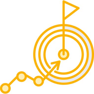 goal icon, vector illustration simple design