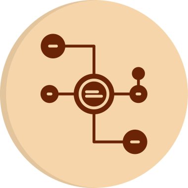 Diyagram web simgesi basit illüstrasyon 