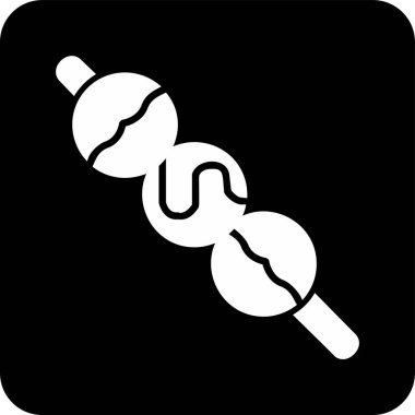 Dango web simgesi. Japon dango tatlıları vektör illüstrasyonu