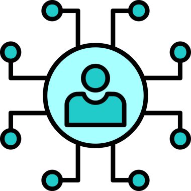 ağ bağlantısı simgesi ana hat biçiminde 