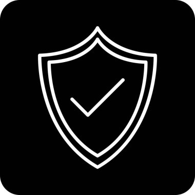 kalkan simgesi web basit illüstrasyon