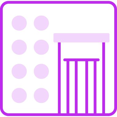 Fotoğraf Booth web simgesi, vektör illüstrasyonu 