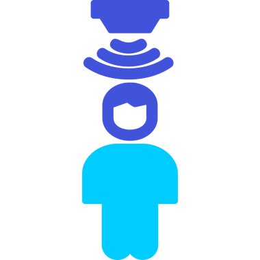 Hareket Sensörü simgesi, vektör illüstrasyonu basit tasarım