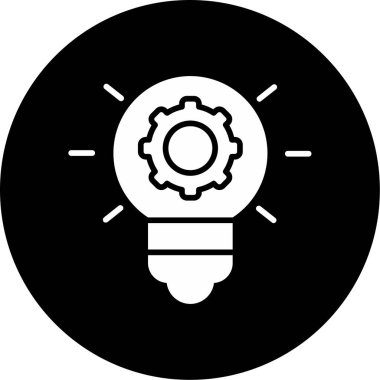 İnovasyon web simgesi basit illüstrasyon 