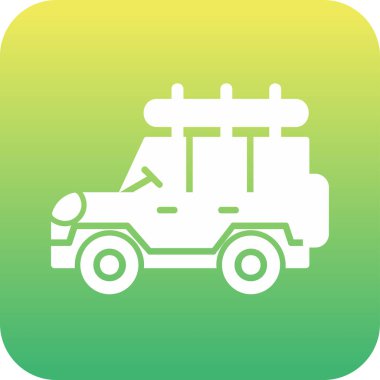 Safari cipi. Web simgesi basit illüstrasyon 