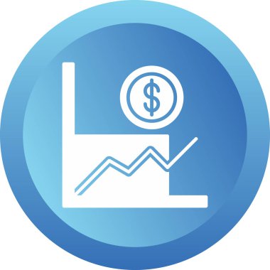 toplam talep iş grafiği, düz vektör simgesi  