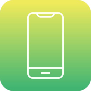 Akıllı telefon. Web simgesi basit illüstrasyon 