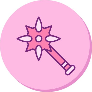 Topuz. Web simgesi basit illüstrasyon              