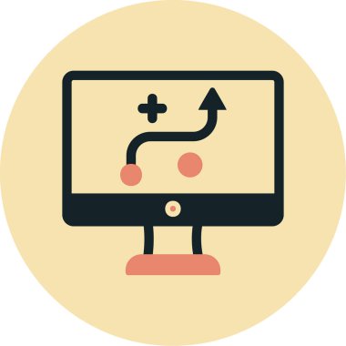 Strateji Simgesi Vektör illüstrasyonu 