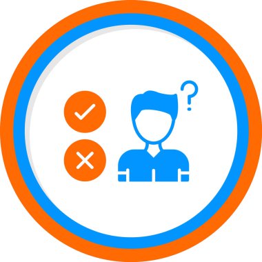 Quiz web simgesi vektör illüstrasyonu