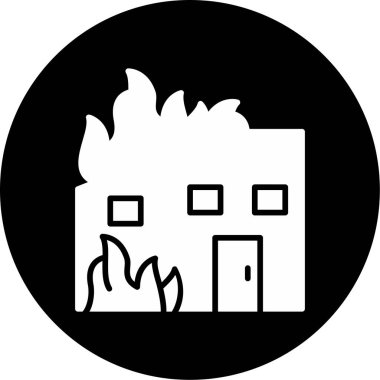 ateş Ağı simgesi basit illüstrasyon 