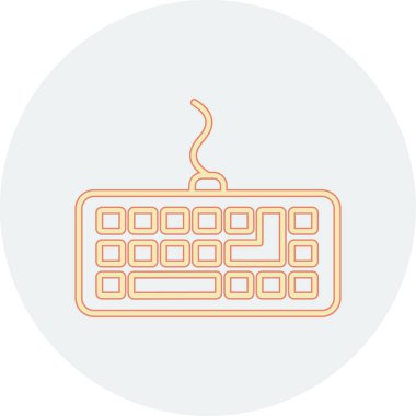 klavyenin modern vektör simgesi, illüstrasyon 