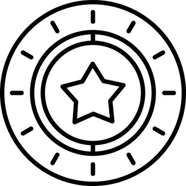 yıldız web simgesi, vektör çizim                    