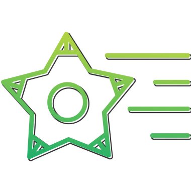 vector illustration of Shooting Stars icon