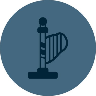 Eşsiz harp simgesi vektör illüstrasyonu