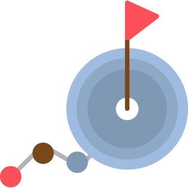 goal icon, vector illustration simple design