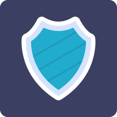 kalkan simgesi web basit illüstrasyon