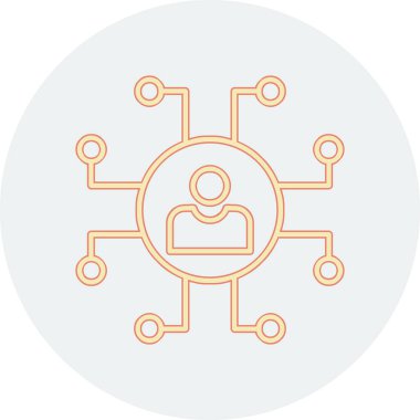 ağ bağlantısı simgesi ana hat biçiminde 