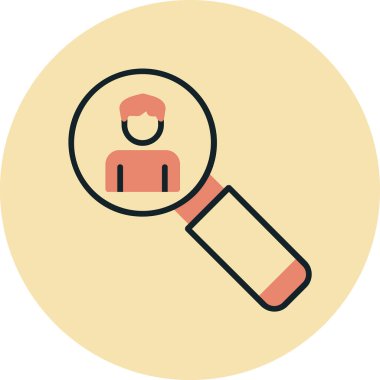 Asker Adayı Web simgesi vektör illüstrasyonu