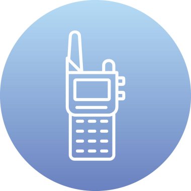 Walkie talkie simgesinin vektör çizimi