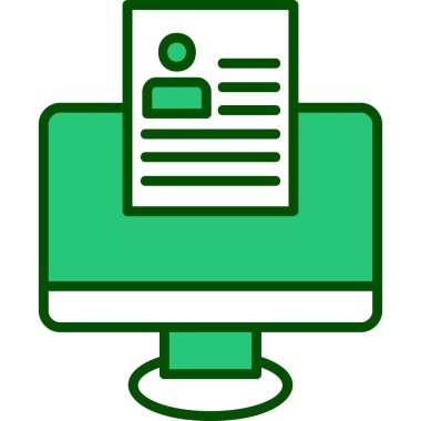 Çevrimiçi Web simgesi, vektör illüstrasyonu