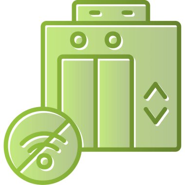 Sinyal ağ simgesi yok, vektör illüstrasyonu  