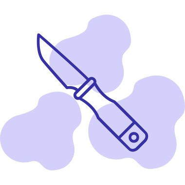 bıçak simgesi vektör illüstrasyonu