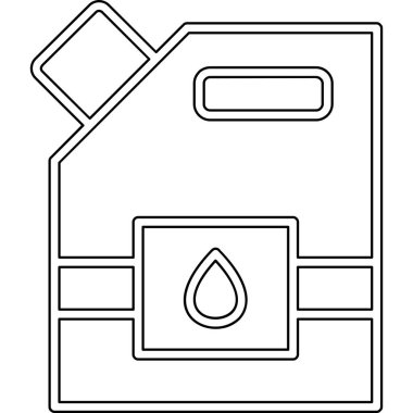 Yakıt. Web simgesi basit illüstrasyon