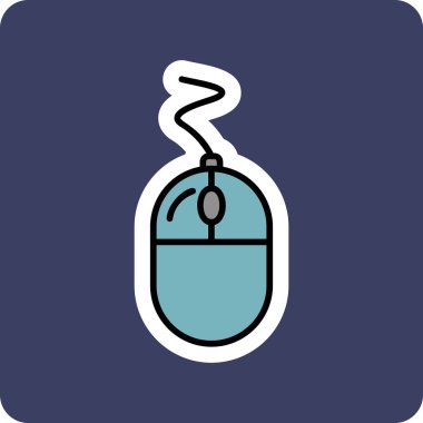 Fare tıklama simgesi. Basit resimleme