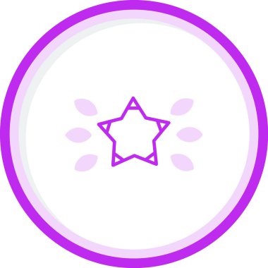 yıldız web simgesi basit illüstrasyon 