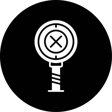 Düz simge, vektör gösterimi yanıtla 