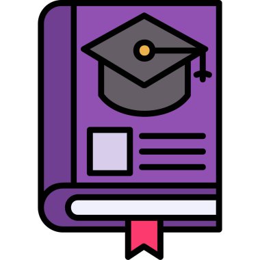 Eğitimin vektör illüstrasyonu modern simge 