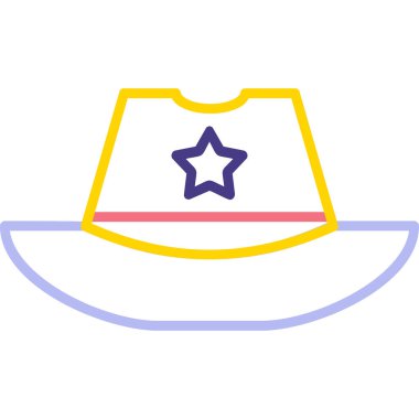 Şapka kutsal kişilerin resmi, basit vektör çizim 