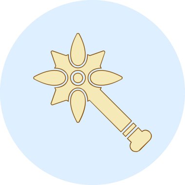 Topuz. Web simgesi basit illüstrasyon              