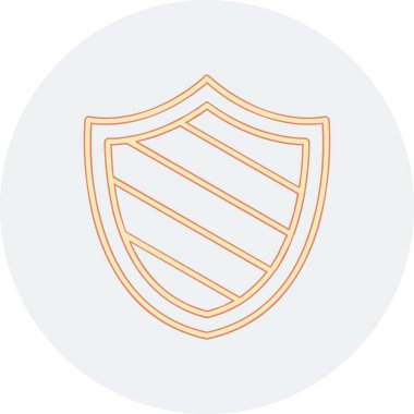 kalkan simgesi web basit illüstrasyon