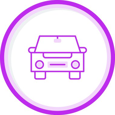 araba web simgesi basit illüstrasyon 