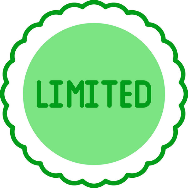 Ограниченная векторная иллюстрация значка марки 