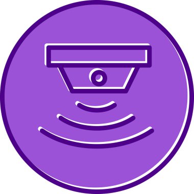 sensör simgesi, vektör illüstrasyonu basit tasarım