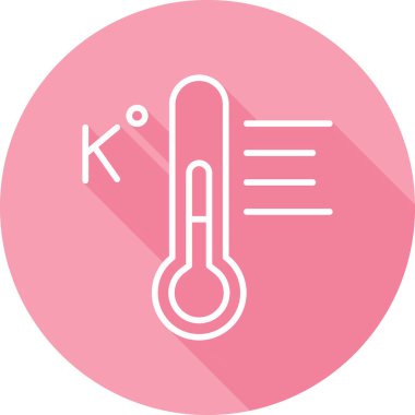 Sıcaklık. Web simgesi basit illüstrasyon