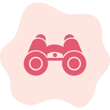 dürbün web simgesi, vektör çizim 