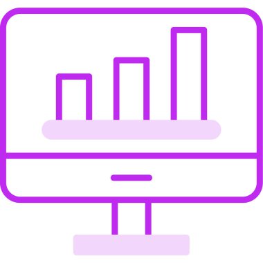 Analiz web simgesi, vektör illüstrasyonu